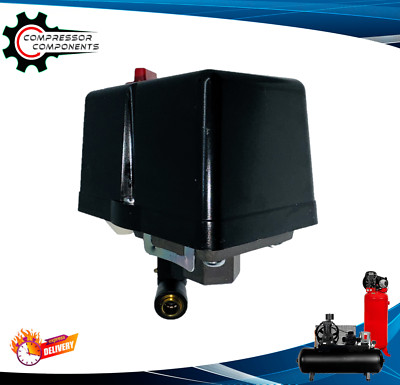 Heavy Duty Air Compressor Pressure Switch - Single 1 Port / 140-175 PSI 26 Amp