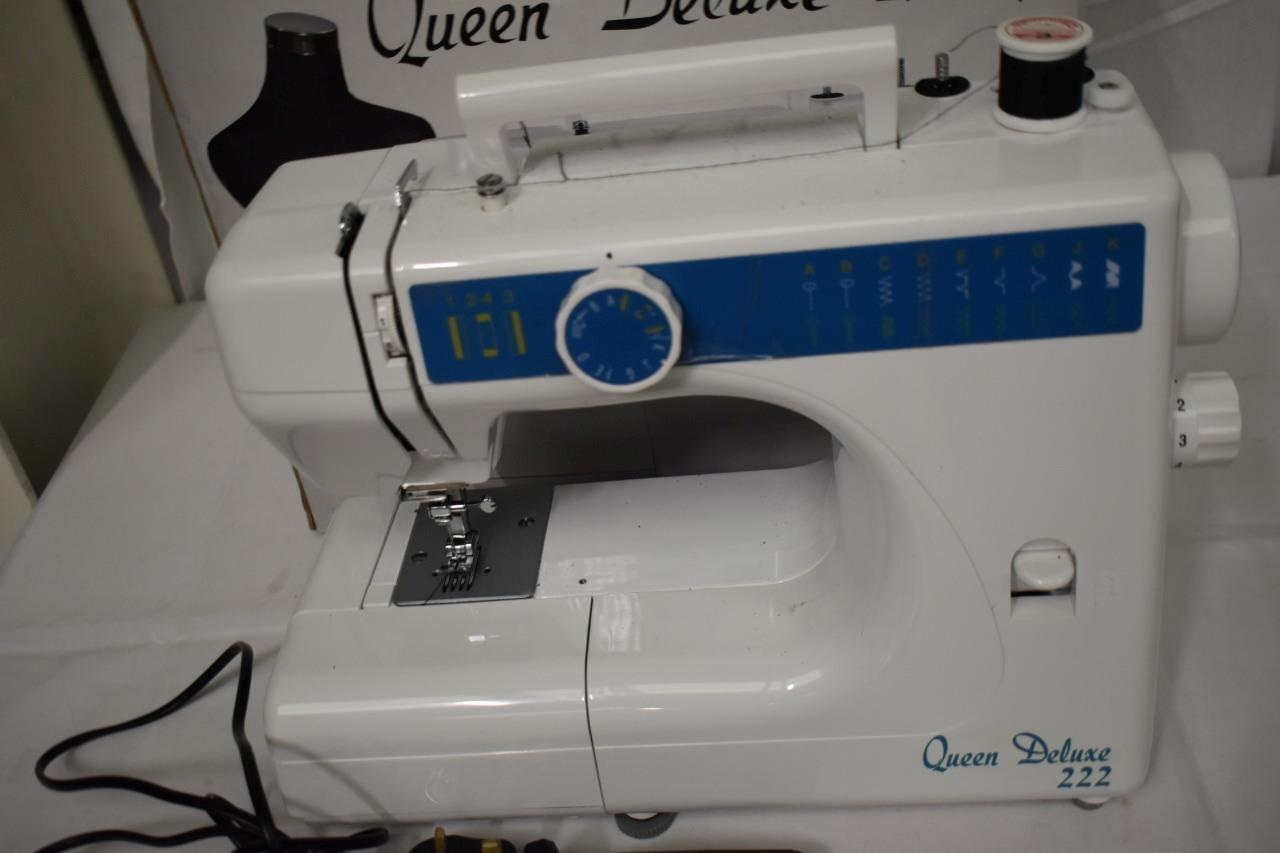 Queen Deluxe 222 Electric Sewing Machine C10 eBay