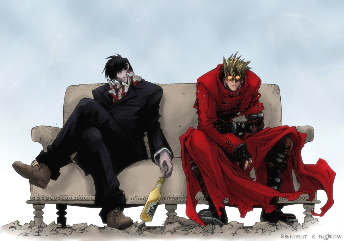 TRIGUN STAMPEDE ヴァッシュ＆ニコラス プレイマット Anime vash the stampede trigun futuristic nicholas d Playmat
