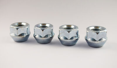 Set of 4 x Extra Short Spacer Nuts M14 x 1.5, 19mm Hex Open