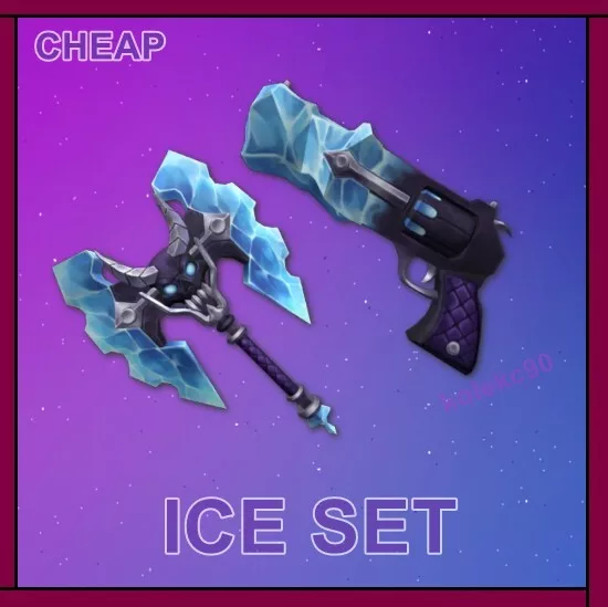 Mm2 SET BUNDLE HEARTBLADE ICEFLAKE SET BIOBLADE PRISMATIC FROSTBITE ECT