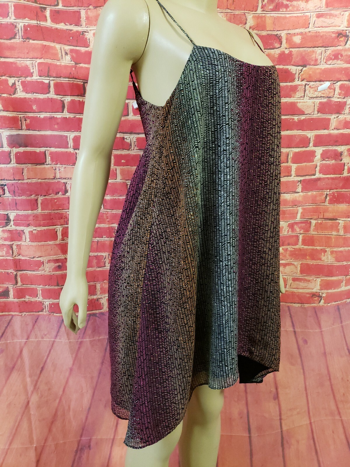 BCBGeneration Asymmetric hem Backless Multicolor … - image 1