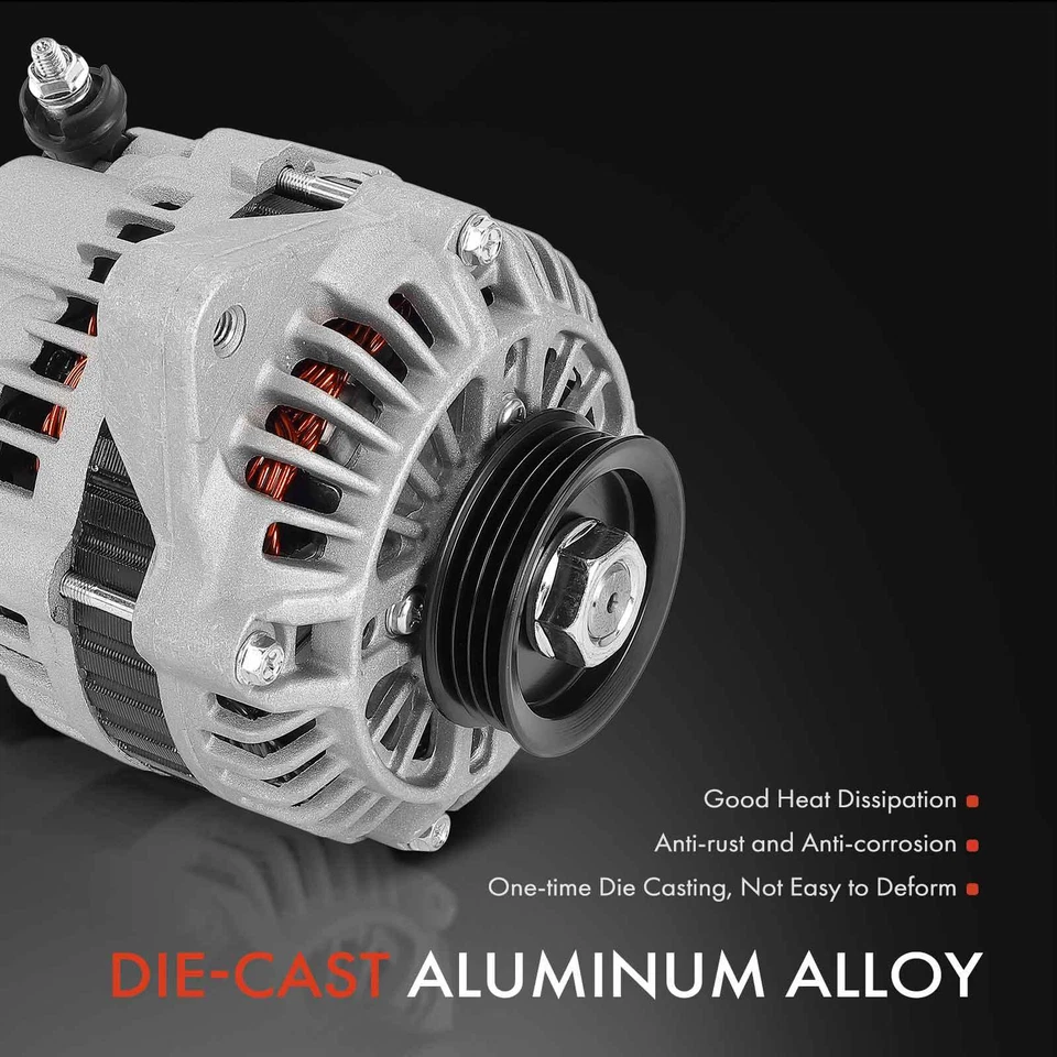 Alternador para Honda Civic Del Sol Civic 1994-1995 L4 1.5L 70A 12V CCW 4 ranuras Foto 4 de 4