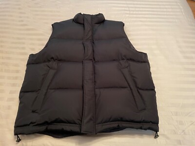 AURALEE suvin down black XL vest not rick owens fear of god hoody tee large XXL
