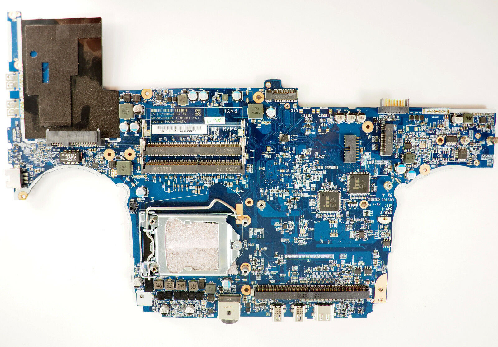 Motherboard for Clevo P750DM2-G and Sager NP9152/NP9172 6-77-p750dm2a-n03-2