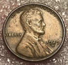 1929-S Lincoln Wheat Cent Very Fine VF Copper Coin San Francisco One Penny