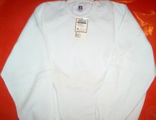 Vintage 90s Russell Athletic White Sweatshirt Men's Sz XXLrg.- Made in U.S.A.