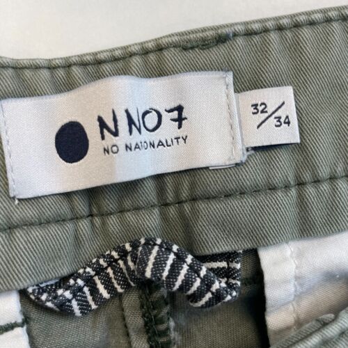 Pantalones chinos de pierna recta calce ajustado MARCO NN07 para hombre W32 L30 verde salvia - Imagen 5 de 18