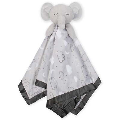 Just Born Baby Security Blanket XL Elephant Neutral NEW 25x25 Soft Cuddly Gerber