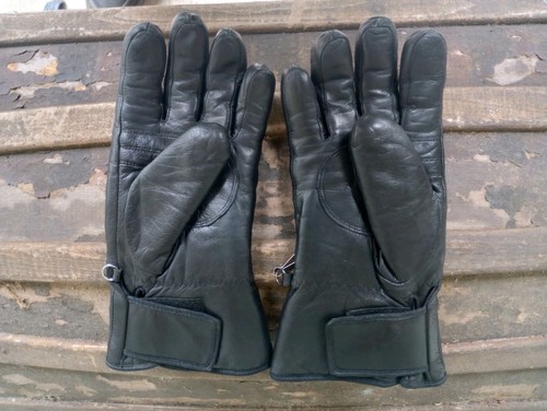Harley Davidson Gloves Medium Black Gauntlet Leather Riding Motorcycle Mens - Bild 4 von 5
