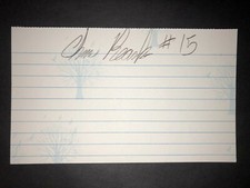 2015 PADRES: Chris Rearick, SIGNED 3x5 Card