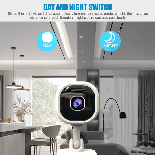 Wireless WiFi Security Camera System Smart Indoor Night Vision 1080P 2-Way Audio - Picture 5 of 13