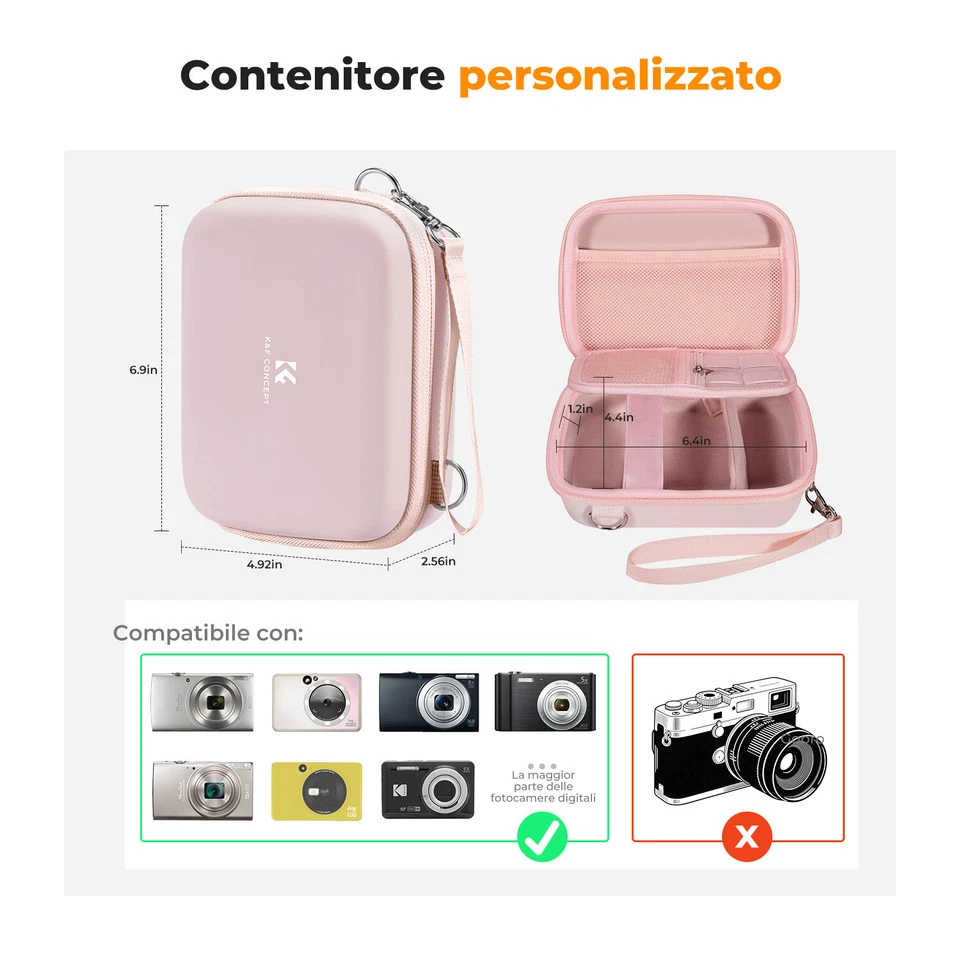 K&F Concept 数码相机保护壳 防水 保护 小相机 女孩 — 第 4/4 张图片