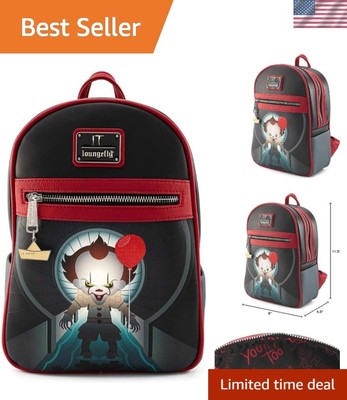 Mini Backpack Faux Leather 11.5'' Spooky Design Unisex Casual Fast Shipping