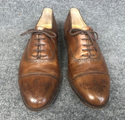 Cole Haan Mens Sz 11D Brown Leather Cap Toe Oxfords Dress  display picture 1