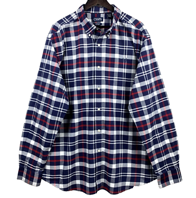 chaps oxford dress shirts Chaps men's Oxford Woven Shirt - 100% Cotton Fabric