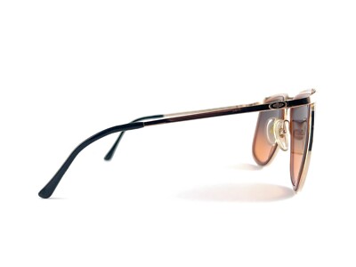 VINTAGE CHRISTIAN DIOR MONSIEUR 2199 OPTYL GOLD & TANGERINE 70'S