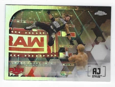 AJ STYLES 2020 WWE TOPPS CHROME IMAGE VARIATION REFRACTOR