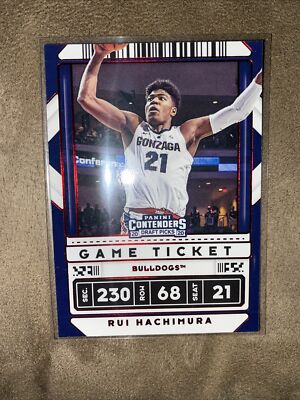 2020-21 Contenders Draft RUI HACHIMURA #33 Variation Game Ticket Red Explosion