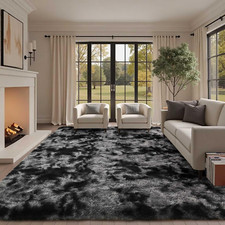 8X10 Ft Extra Large Shag Rugs for Living Room, Tie Dyed Ultra Soft Fluffy Furry