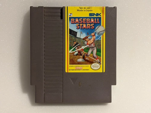 Baseball Stars SNK Nes Nintendo Video Game Authentic Tested Works Saves
