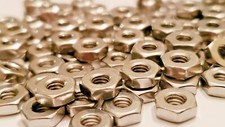 8-32 Hex Nut, Stainless Steel, packs of 5, 10, 25