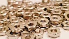 10-32 Hex Nut, Stainless Steel, packs of 5, 10, 25