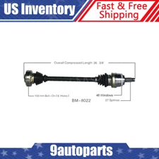 Fits 1998-2006 BMW 323Ci 323i 323is 325Ci & more Rear Right RH CV Axle CV Joint
