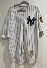 MICKEY MANTLE NEW YORK YANKEES Mitchell & Ness 1952 WHITE jersey sz XXL 2XL (54)