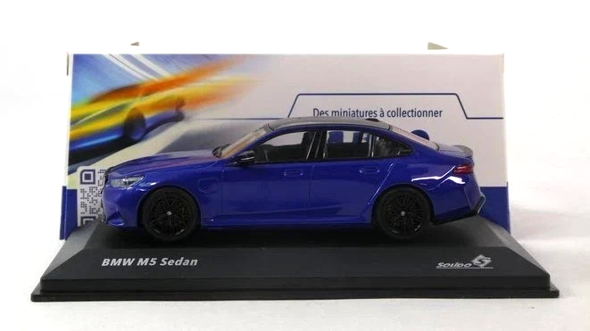 1/43 BMW M5 G90 Marina Bay Blue 2025 Diecast Model Car by Solido