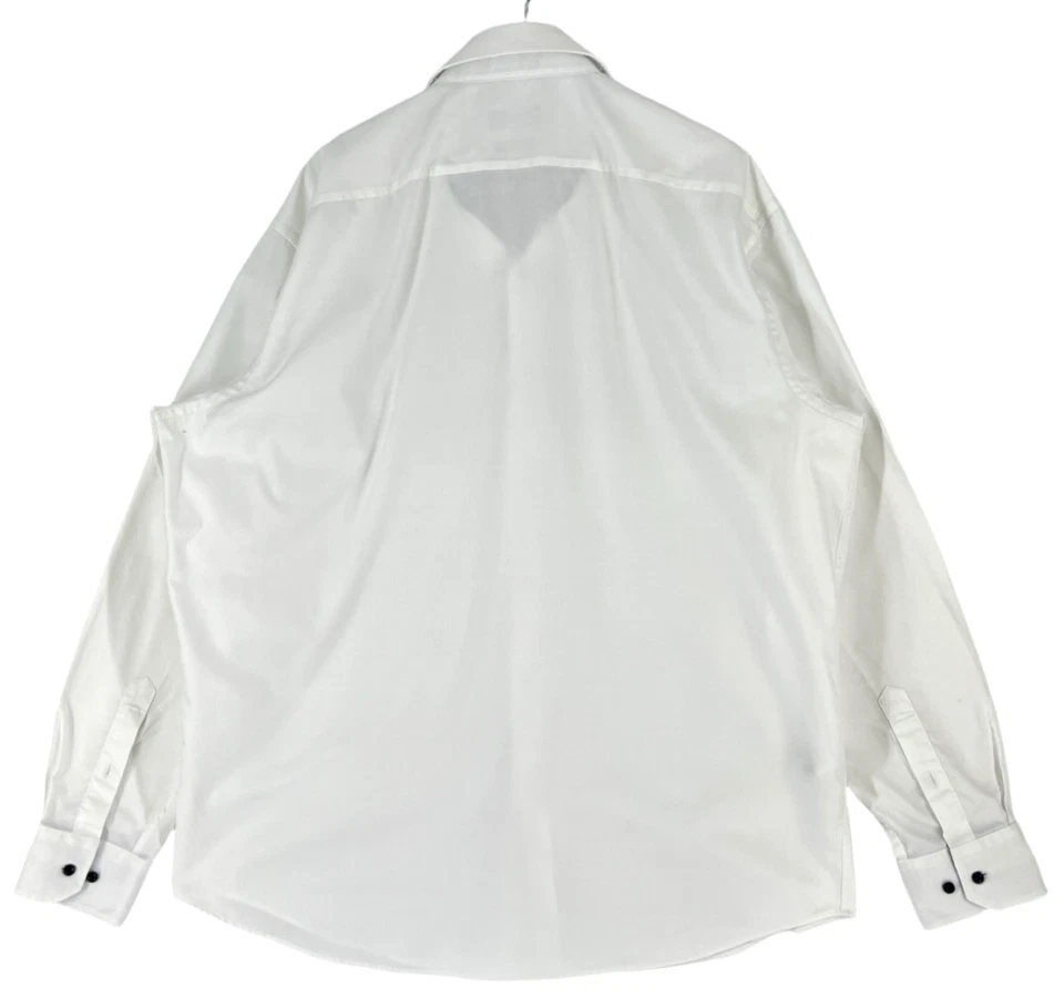 HUGO BOSS Hugo Gorax Chemise Habillée Col Boutonné Taille 2XL Blanc - Photo 2/4