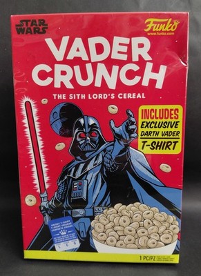 Funko Star Wars Vader Cruch Tshirt Cereal BOX ONLY