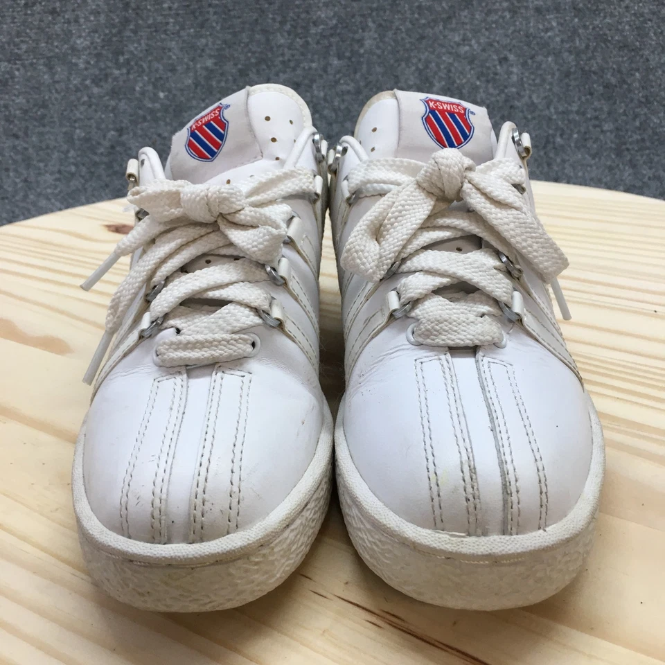 K-Swiss Zapatos Juveniles 3.5 Universitarios Clásicos Zapatillas bajas Blanco Imitación Cuero Foto 4 de 4