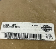 Harley Davidson 17386-99A Upper Rocker Box Cover Gasket Twin Cam thumbnail 2