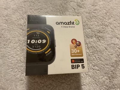 Amazfit A Zepp Brand Bip 5 Smartwatch - Black 30+ mini games sealed box