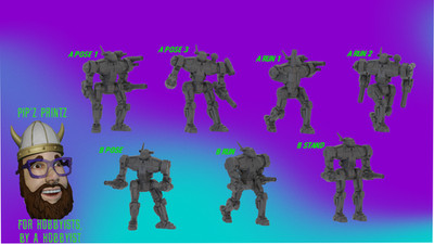 Nexus aka ''Star Python'' Alternate Mech Model For Battletech 6mm-10mm-15mm RLWS