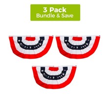 Briarwood Lane Patriotic Bunting 48" x 24" (Set of 3)