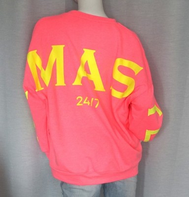 Oversized Sweater Sweat Shirt Namaste 2.0 Neon Pink Gelb Yoga 36,38,40,42 Neu