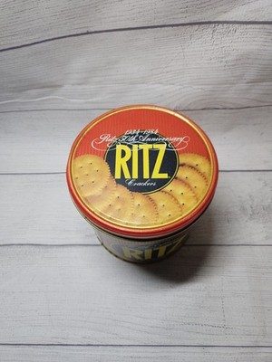 Vintage RITZ Cracker Tin Canister 1984 Nabisco -Limited Edition 50th Anniversary