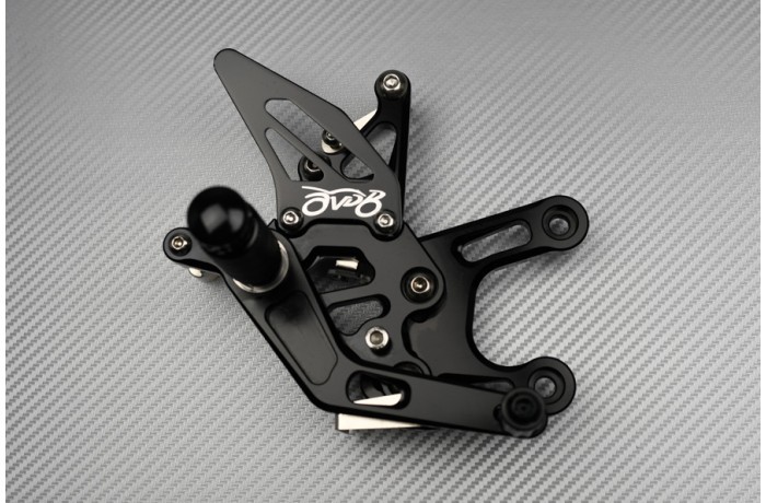 Platines Réglables Or KAWASAKI ZX-10R 2008-2010 Commandes Reculées CNC