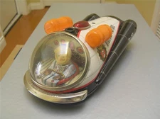 Modern Toys Tin BO Highway Patrol Copter Masudaya Japan 9" scarce white driver