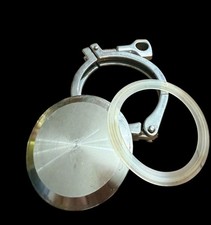 4” Sanitary Clamp Tri Clover Stainless Steel and Cap Seal