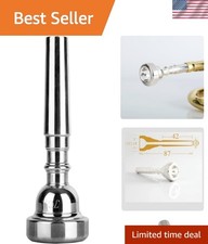 Exceptional 7C Trumpet Mouthpiece for Beginners  Professionals - Brass Finish