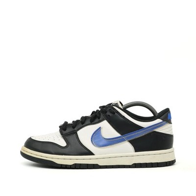 Nike Damen Dunk Low GS Schuhe Schwarz/Weiß/Blau Leder Low-Top Sneaker EU 39