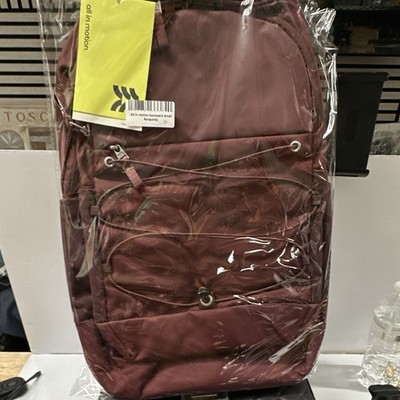 Faux Neoprene Backpack All in Motion Maroon