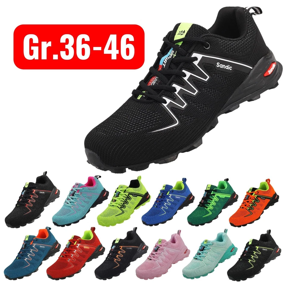 SANDIC Herren Damen Sneaker Sportschuhe Turnschuhe Laufschuhe Freizeit Running SALE