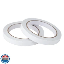 ZZJMCH 1/2" 2 Rolls Double Sided Adhesive Sticky Tape for Arts, DIY, Card Mak