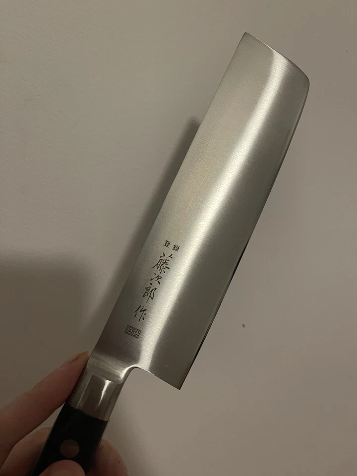 Cuchillo de cocina japonés Nakiri 160 mm Tojiro 藤次郎 en muy buena condición10 Foto 3 de 4