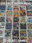 Nintendo 3DS Games – Pick Your Game – Tested – Authentic OEM Cartridge