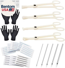 Piercing Kit - 43Pcs Professional Piercing Kit Includes 25Pcs Mixed 12G 14G 16G